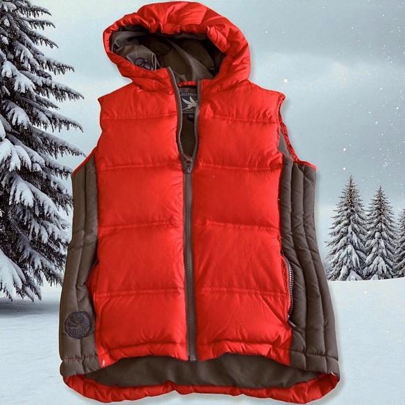 Spiewak Jackets & Blazers - I. Spiewak & Sons Women's Down Vest | Red & Black | Size Small Cabincore